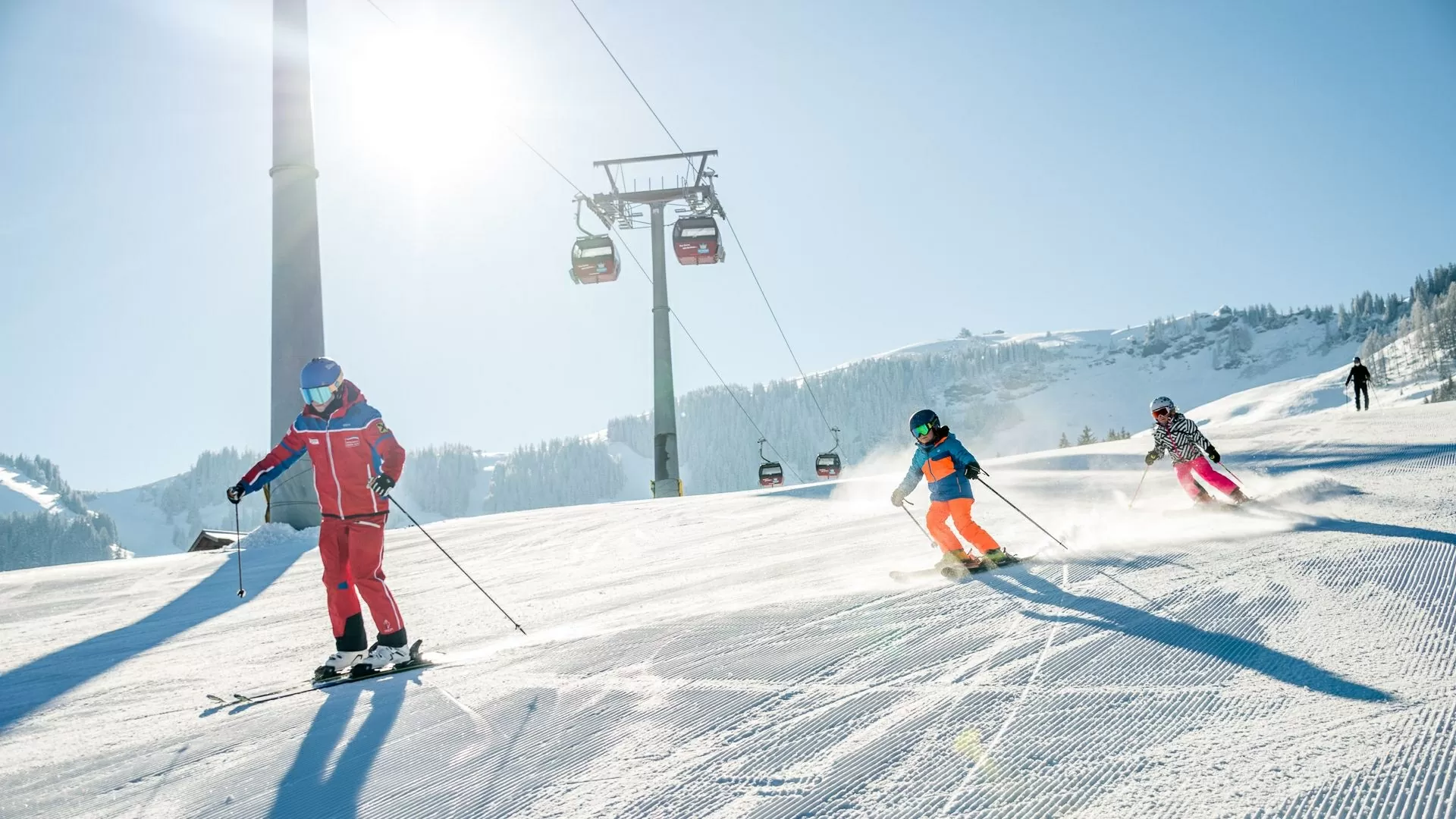 Skiløb helt fra toppen i Maria Alm